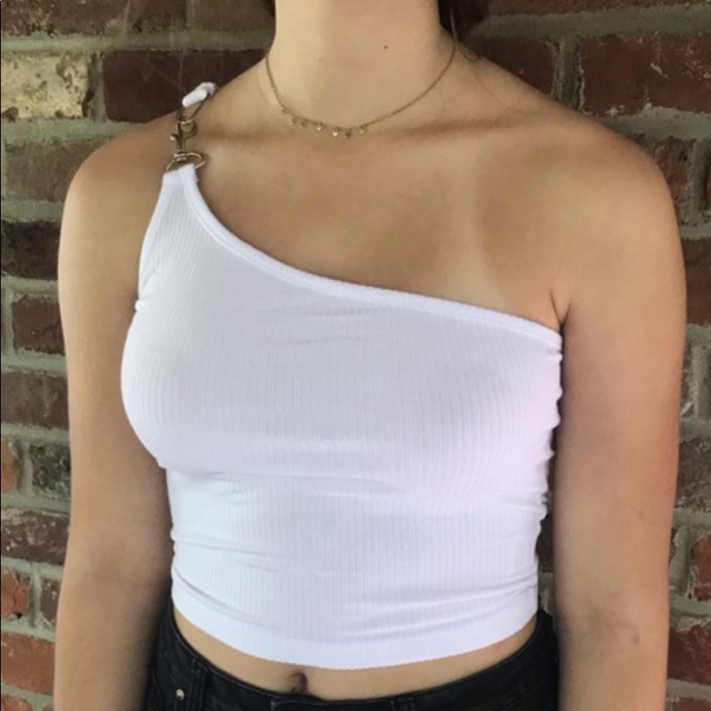 Emma and sam white one shoulder top